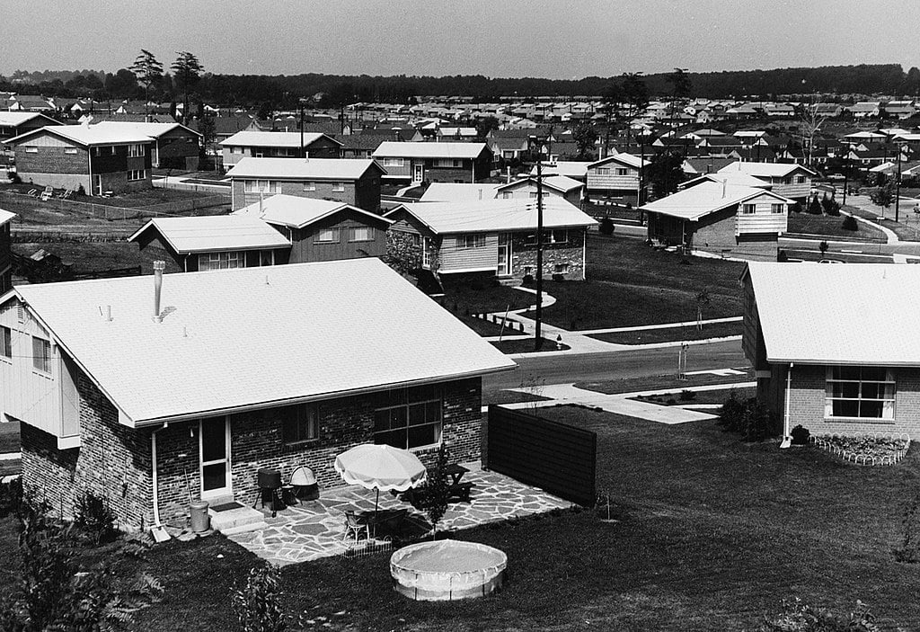 Sample neighborhood homes, 1960s
