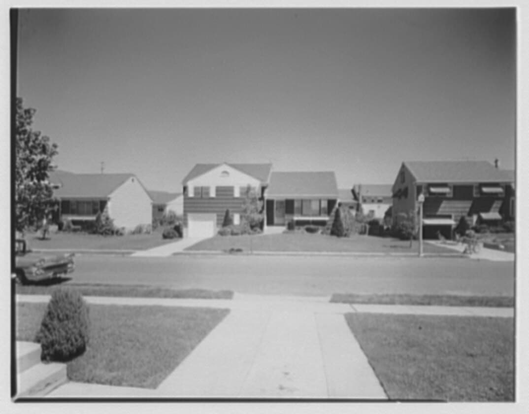 Levittown houses, 1958