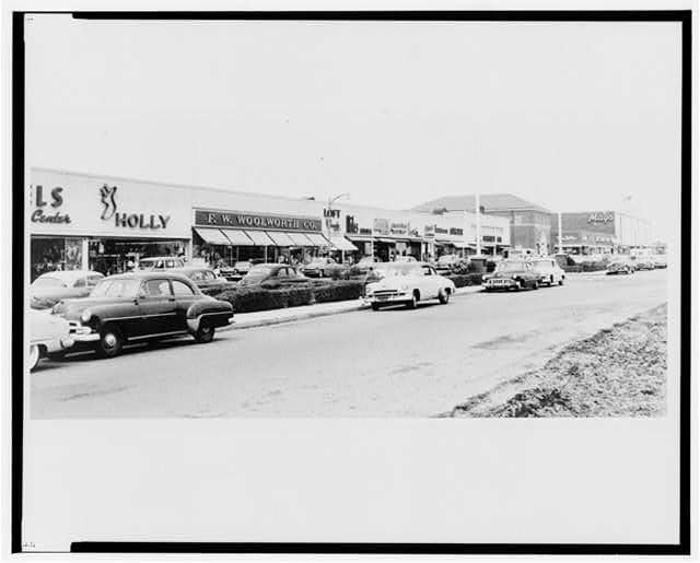 Levittown Center shopping, 1957