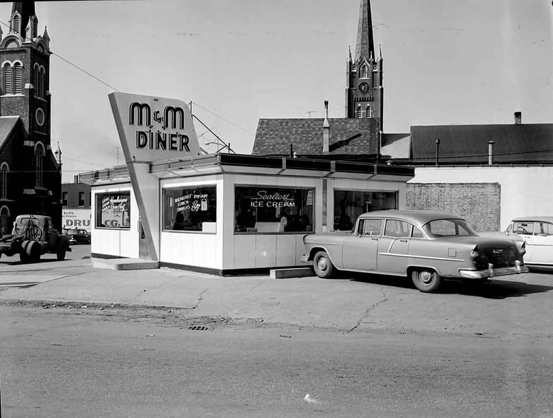 M&M Diner- Michigan City, Indiana, 1956