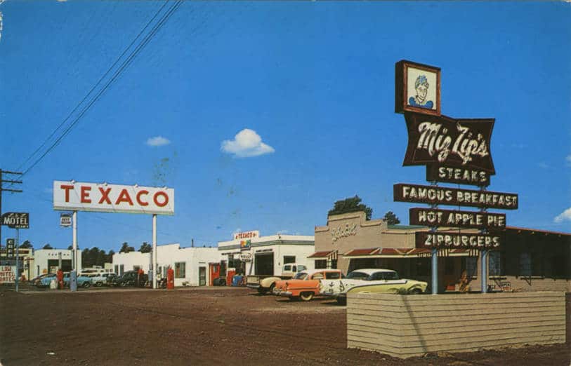 Miz Zip's, Bob Bradshaw- Diners in Flagstaff, Arizona, 1950s