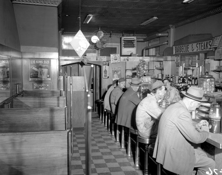 Nick's Grill Diner- 802 Hull Street in Richmond, Virginia, 1955