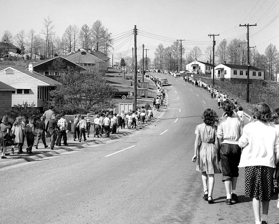 Oak Ridge air raid drill, 1953