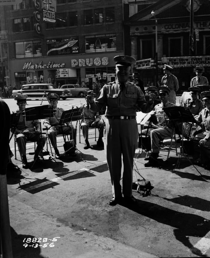 Civil defense event, Seattle, 1956