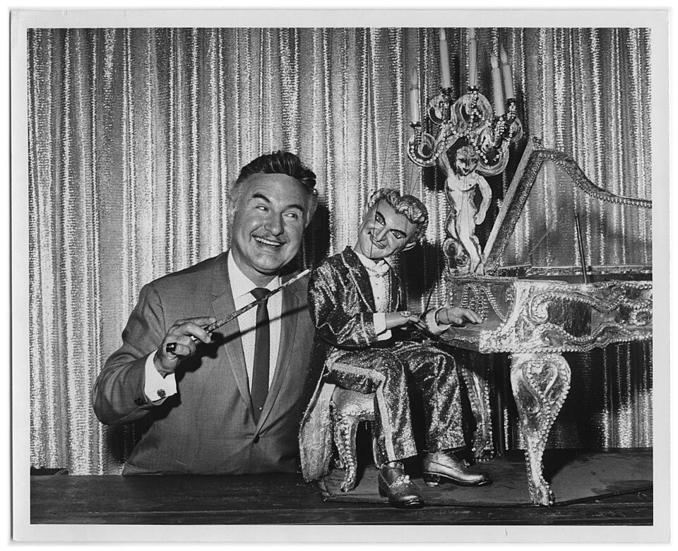 Sid Krofft with Liberace Marionette