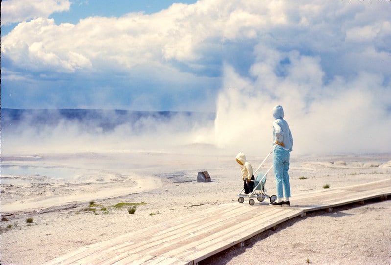 Family road trip, Yellowstone National Park, 1963