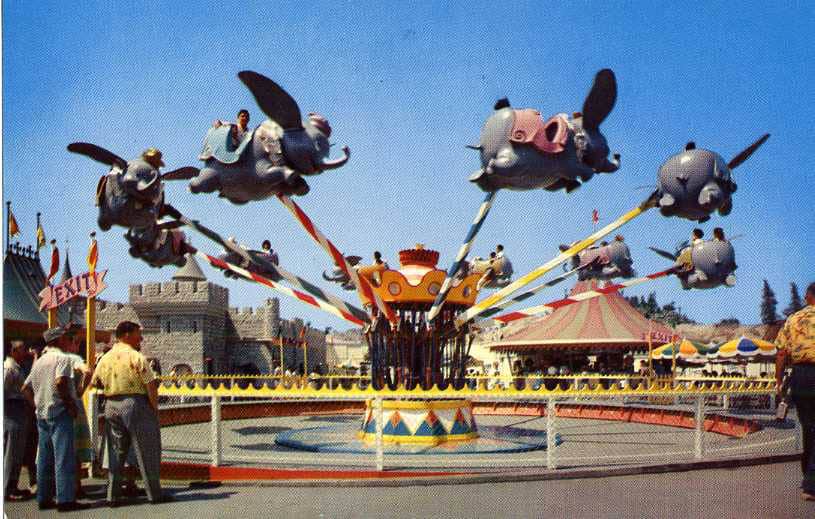 Dumbo Ride at Disneyland in First Years