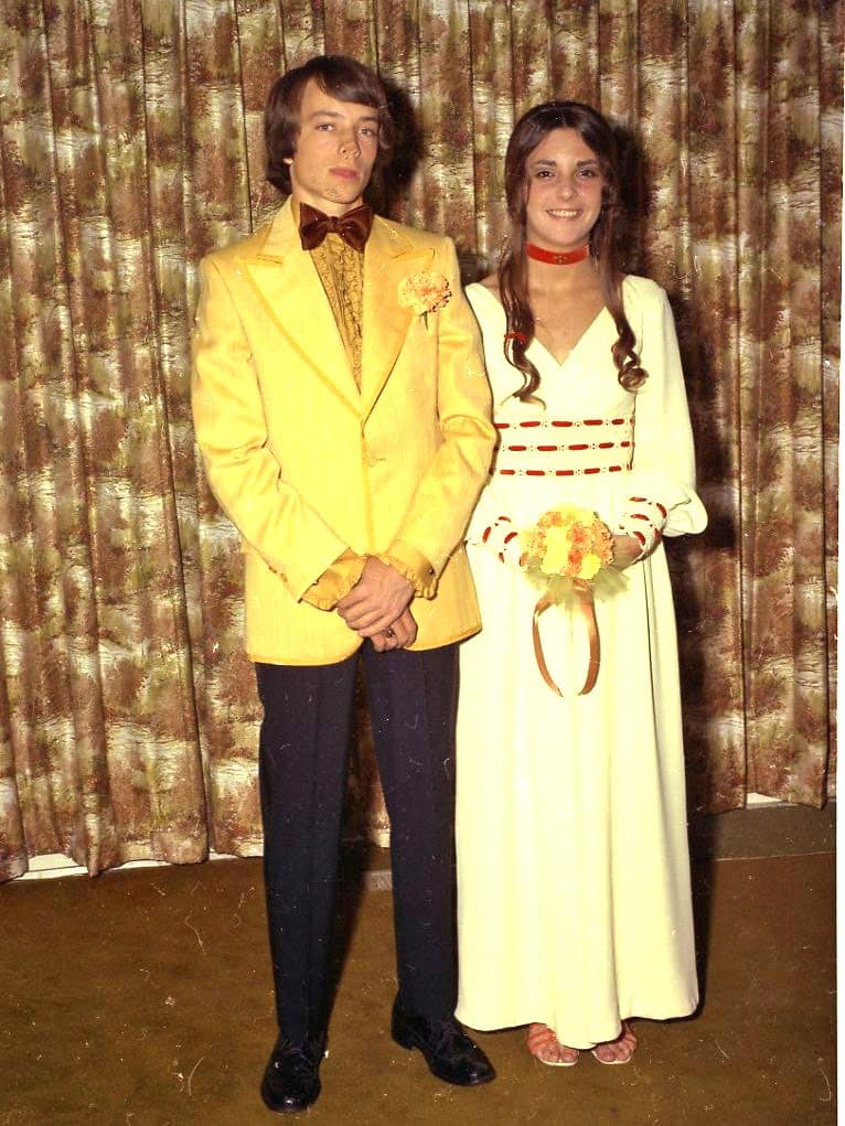 1971 Boho Maxi Prom Dress