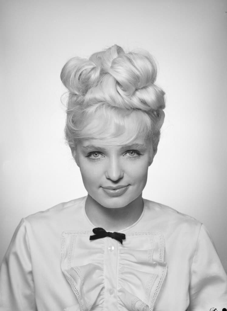 Vintage 1960s Pin Curl Updo