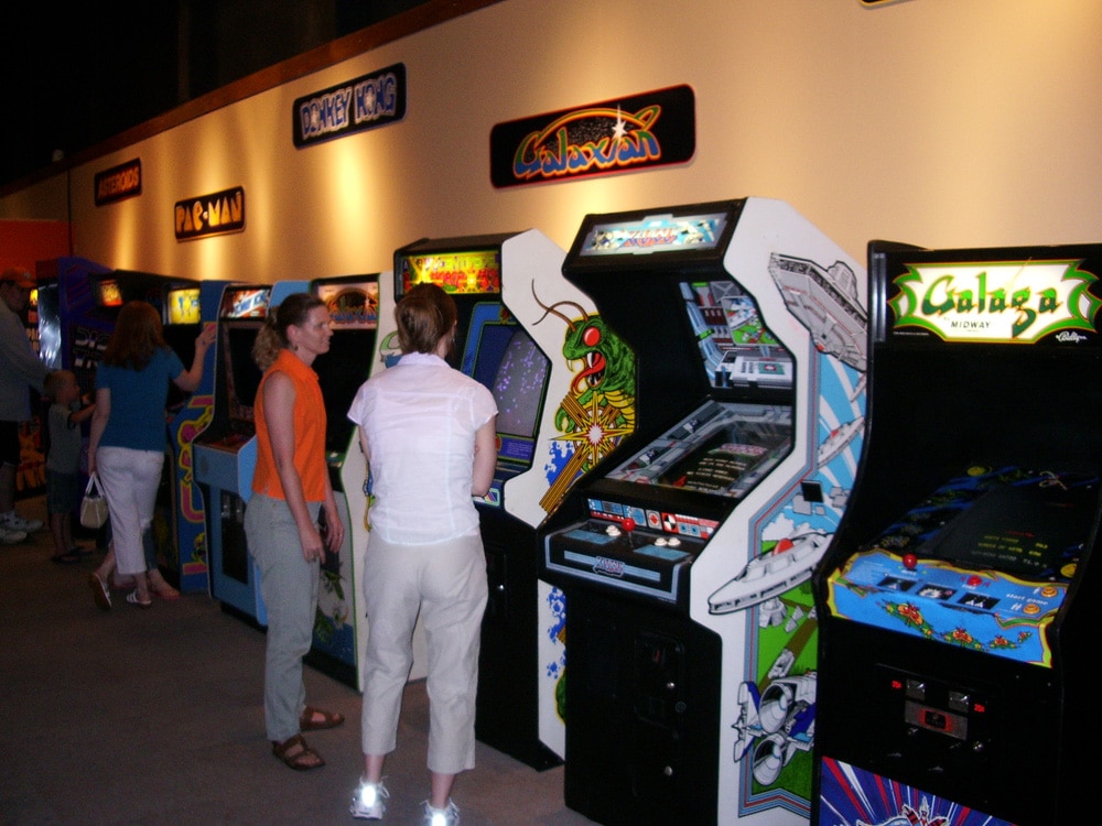 1980s arcade video games at Pacific Science Center
