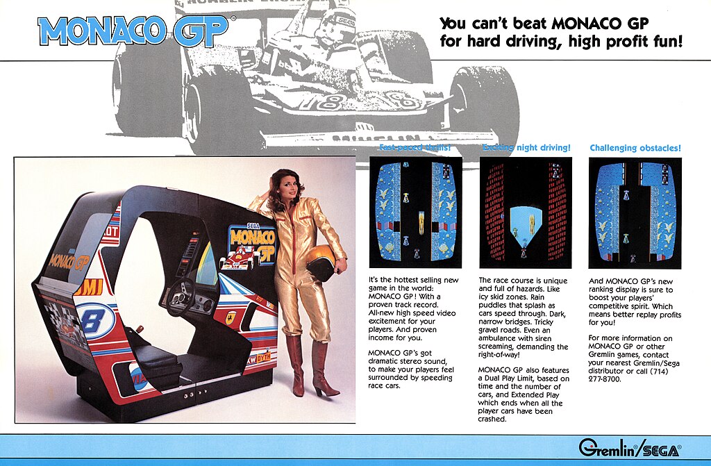 Gremlin - Sega - Monaco GP - April 15th 1980 Play Meter advert