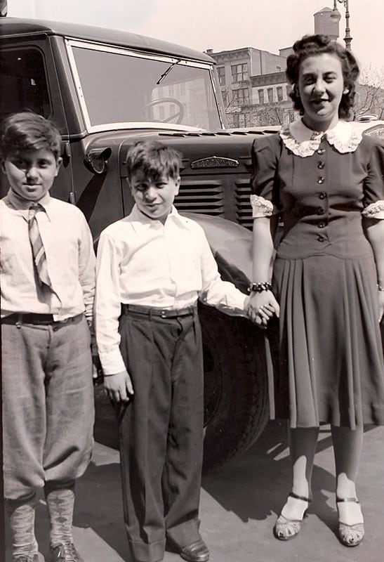 1930s Brooklyn NY Family with their Brockway Truck