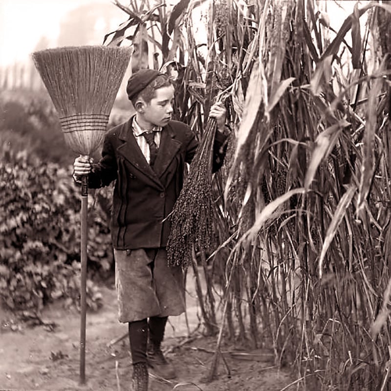 Kids growing broom corn at Fairview Garden School, Yonkers, 1910