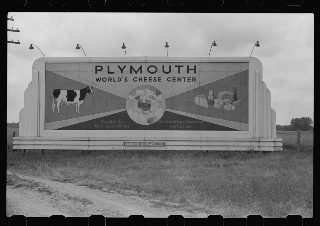 Cheese Advertising, Plymouth, Wisconsin (1941 July)