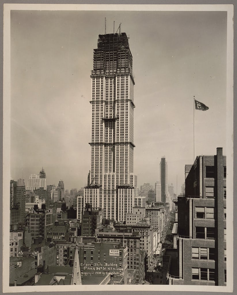 Empire State under construction, 1930