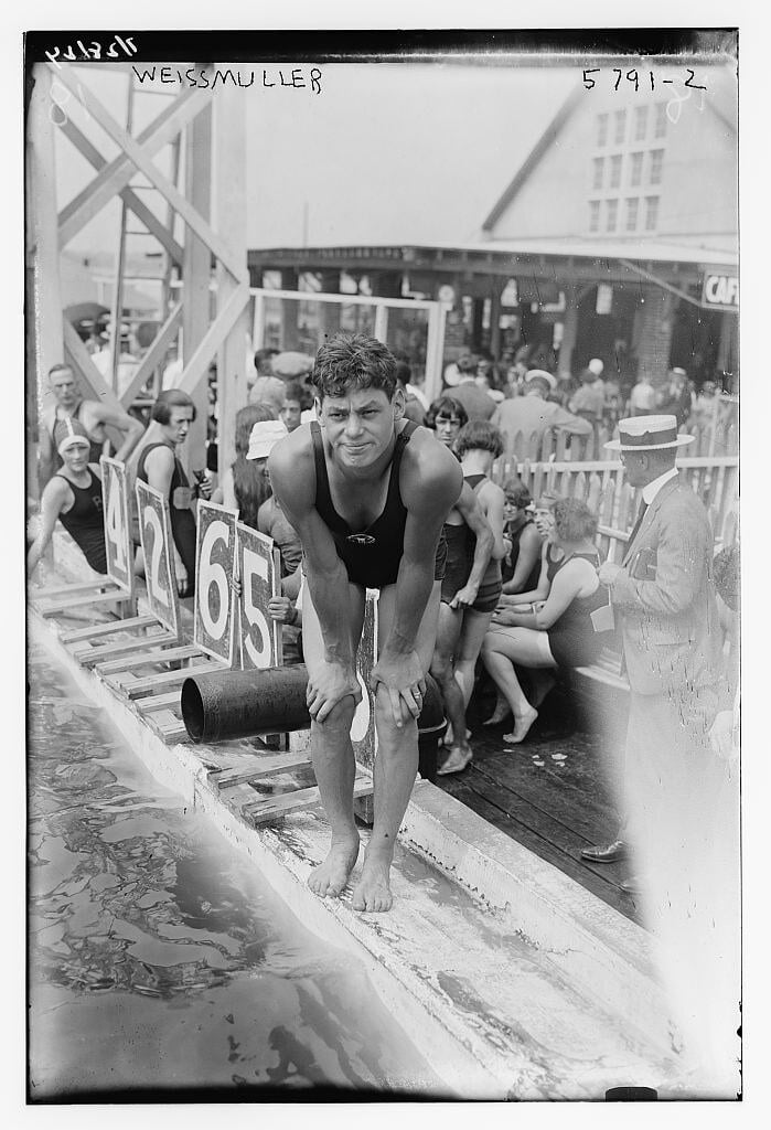 Johnny Weissmuller- July 23, 1922 in Brighton Beach, New York