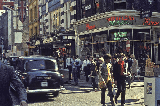 Carnaby Street, London in 1968