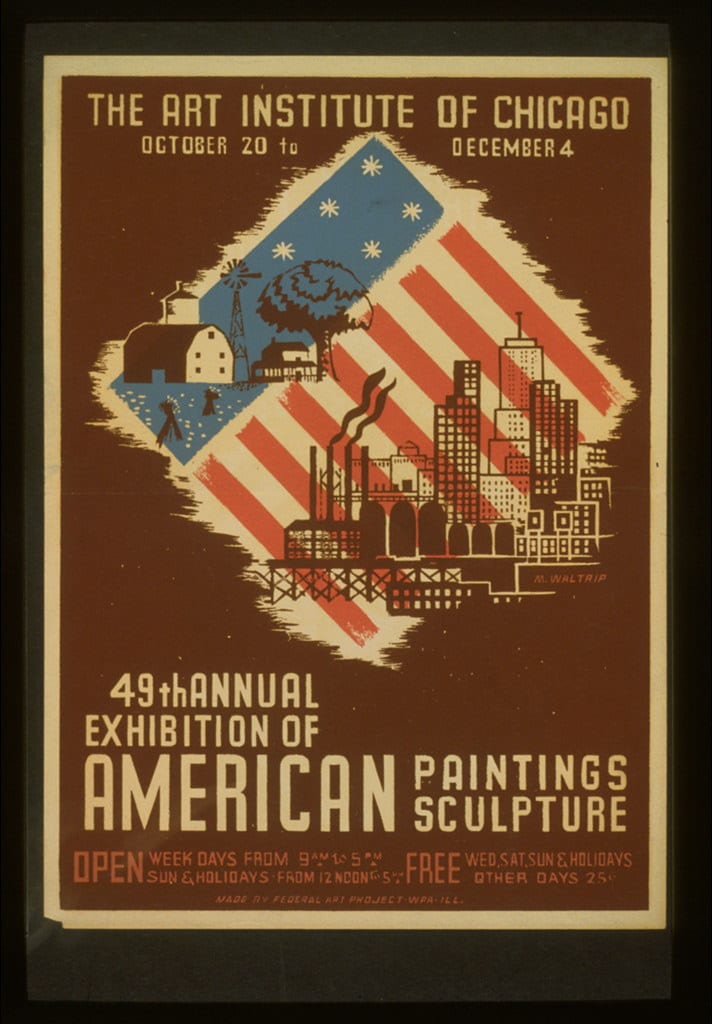 49th annual exhibition of American paintings sculpture- Illinois: Federal Art Project, WPA, (between 1936 and 1938)