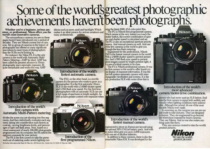 Nikon Cameras—1984 Brochure