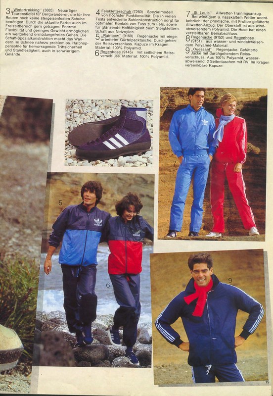 Adidas Tracksuit Catalog 1983