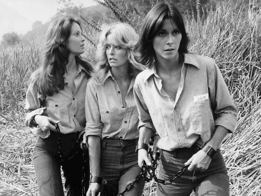 Photo of the original cast of the television series Charlie's Angels 1977