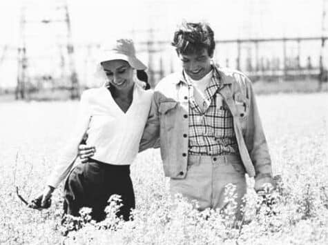 Audrey Hepburn & Albert Finney in the scene taken for film Two for the Road (1967)