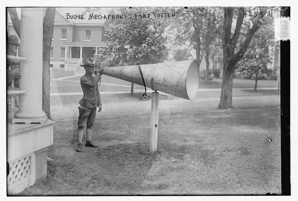 Bugle Megaphone, Fort Totten (Taken circa 1915)