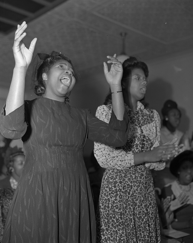 Washington, D.C. Members of the congregation of the Church of God in Christ (1942 Nov.)
