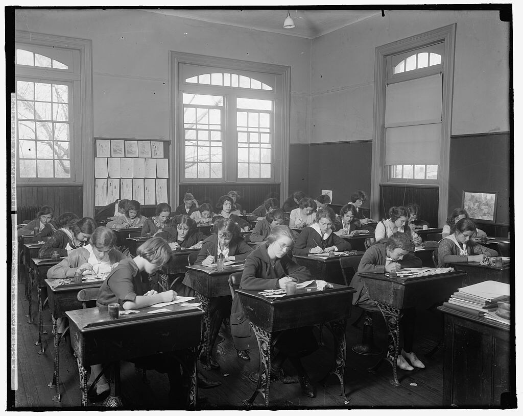 Junior High School- Classroom (Taken circa 1905)