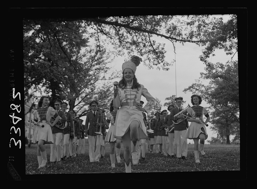 Keysville, Virginia. Randolph Henry High School. School band which played for graduation (1943 June)