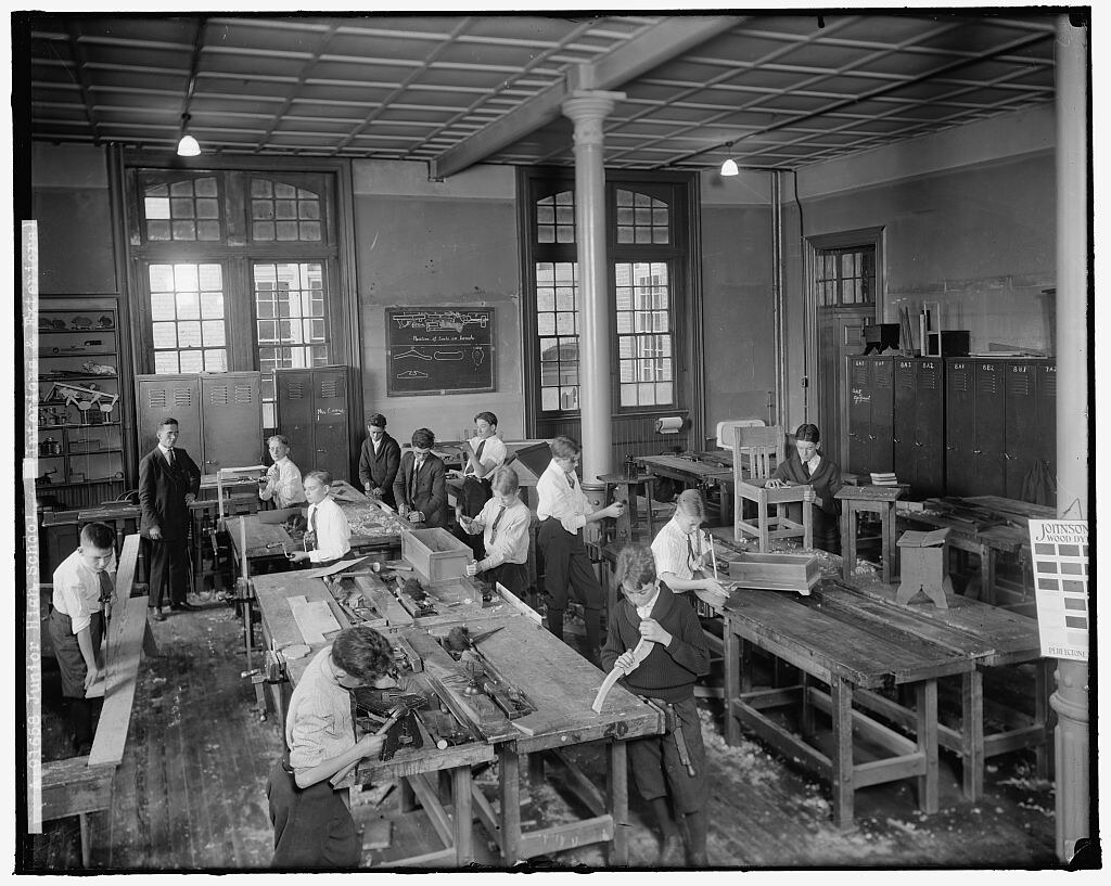 Junior High School- Shop (Taken circa 1905)