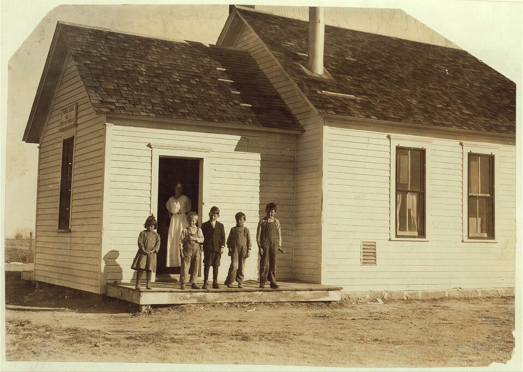 Empty schoolroom, beet workers absent, Colorado