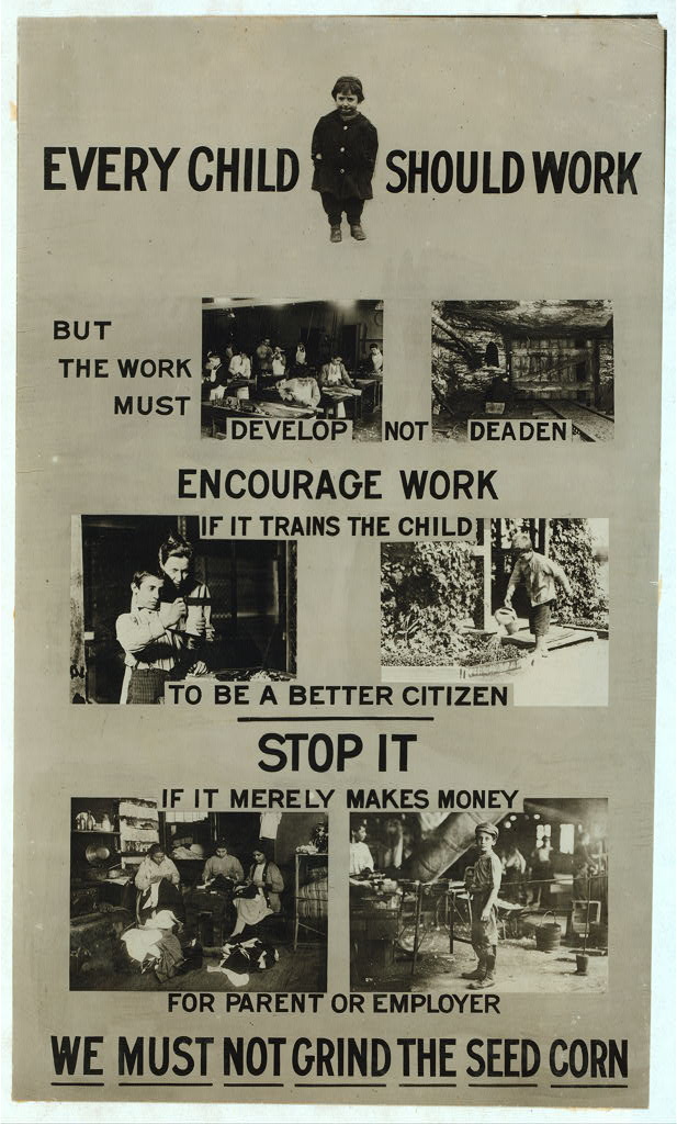 Exhibit panel — Child Labor (1914)