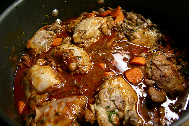 Coq au Vin in a Pot
