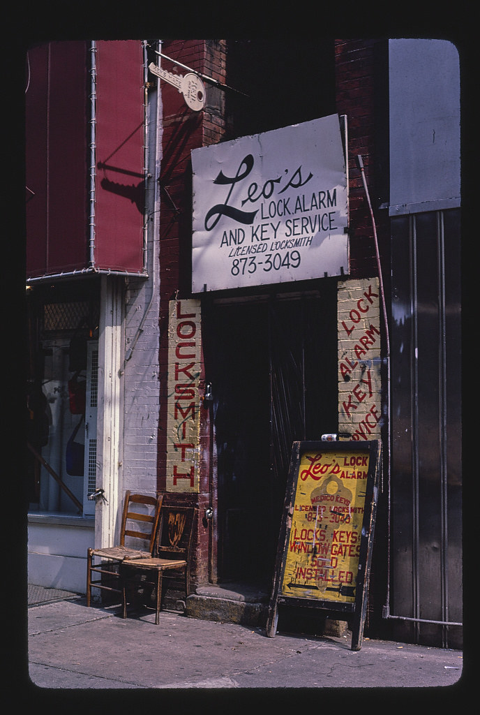 Leo's Key Service, Amsterdam Avenue, (73-74 Streets), New York City, New York (1984)