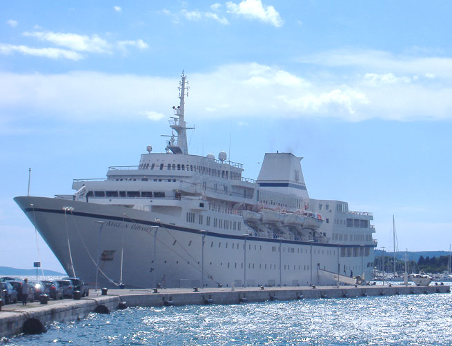 Aegean Odyssey at port