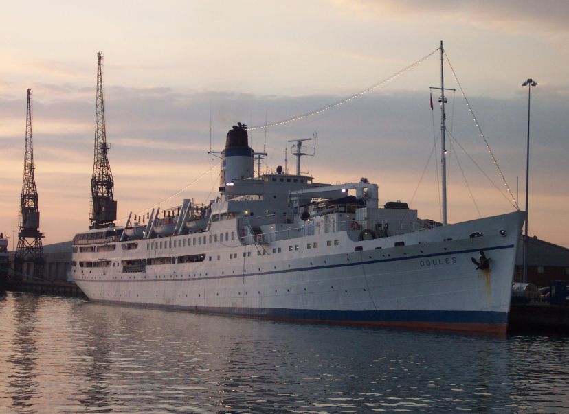 MV Doulos docked at Southampton