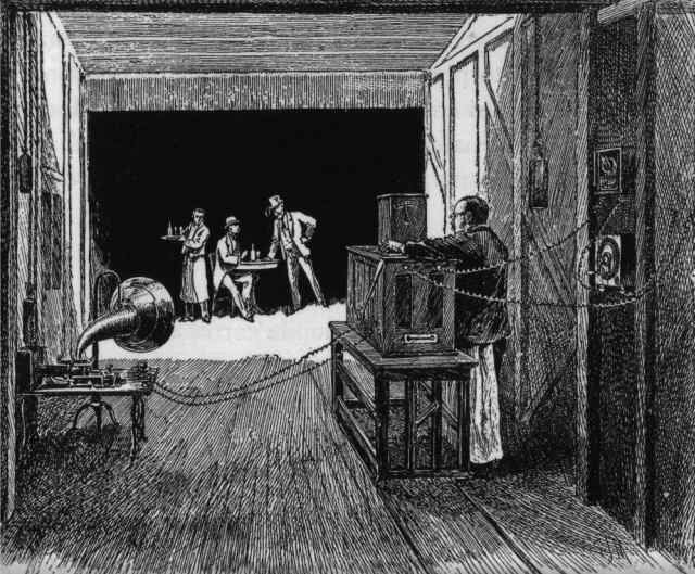Interior of the Kinetographic Theater, Edison's Laboratory (1894)