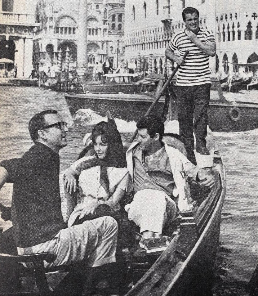 Elizabeth Taylor and Eddie Fisher, Venice, 1961