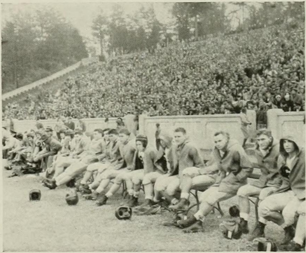 Tar Heels on the bench 1944