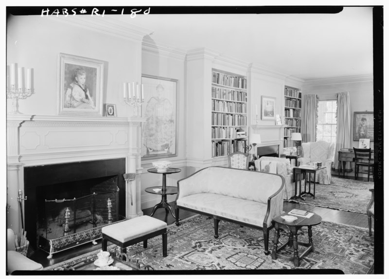 Historic American Buildings Survey, Laurence E. Tilley, Photographer May, 1958 WEST PARLOR. - William Holroyd House, 106 Angell Street, Providence, Providence County, RI. May 1958