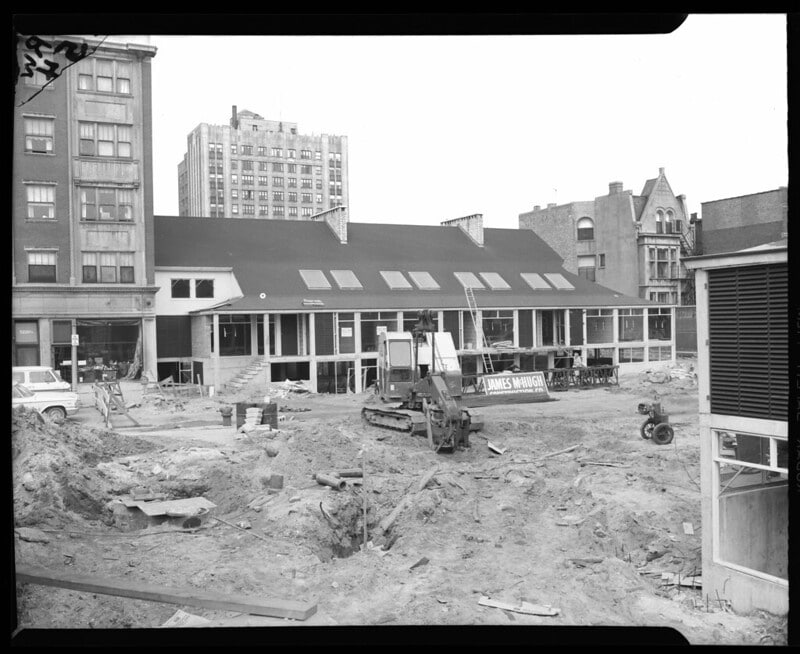 Construction of Harper Court Hyde Park
