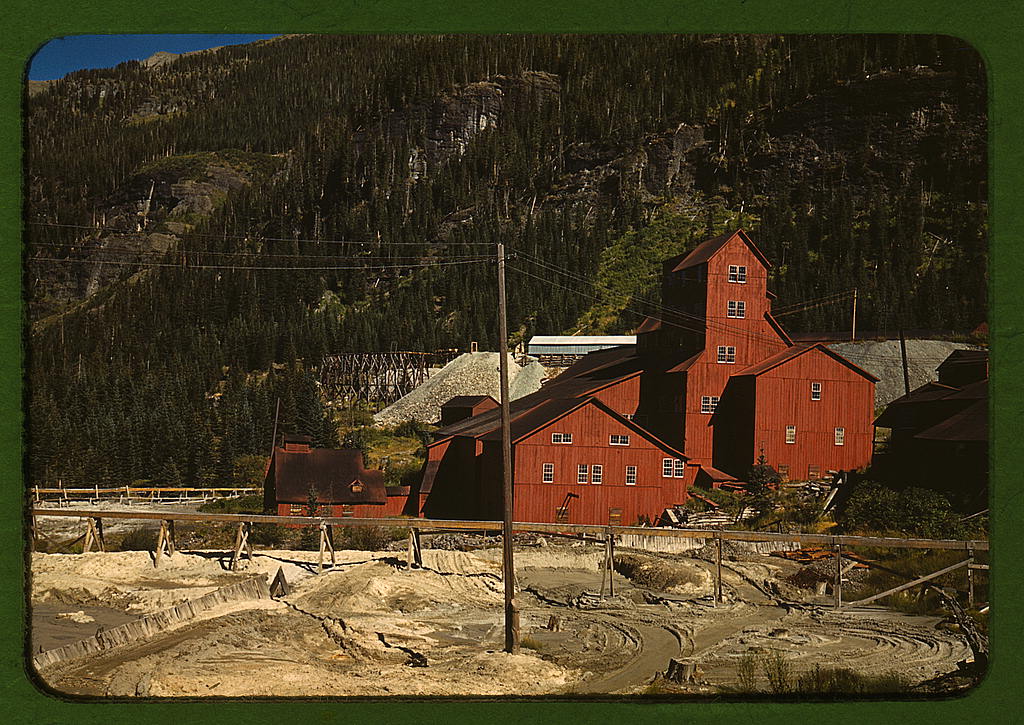 Mill at Camp Bird Mine, Ouray County, Colorado, 1940