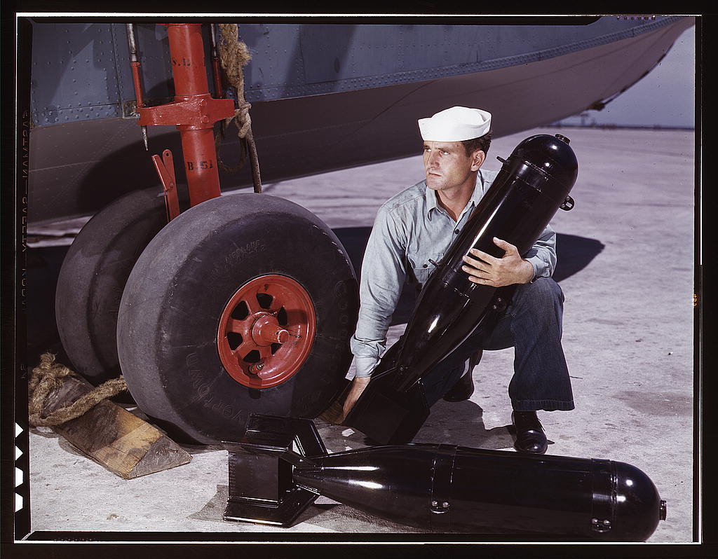 J.D. Estes at the Naval Air Base, Corpus Christi, Texas (1942 August)