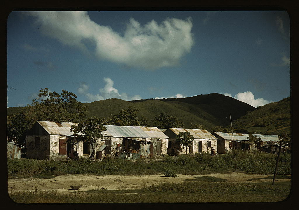 Houses on St. Croix island, Virgin Islands (1941 Dec.)