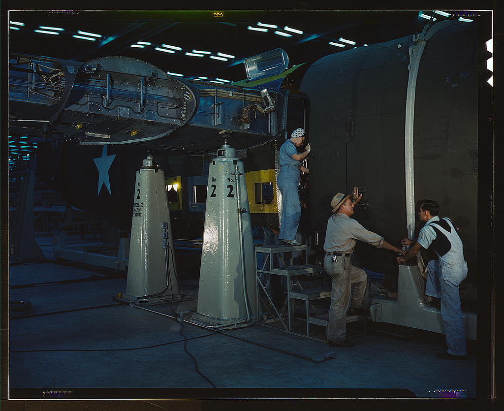 B-24 Liberator bomber assembly, Fort Worth