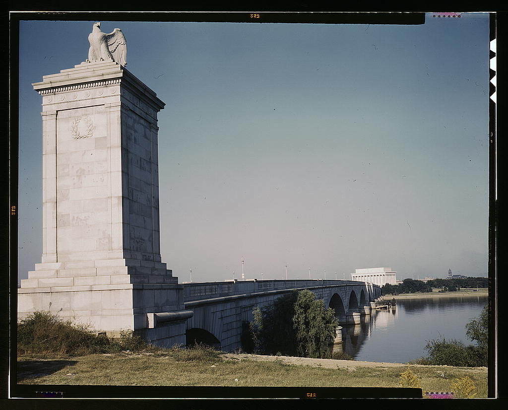 Memorial Bridge to Lincoln Memorial 1940s
