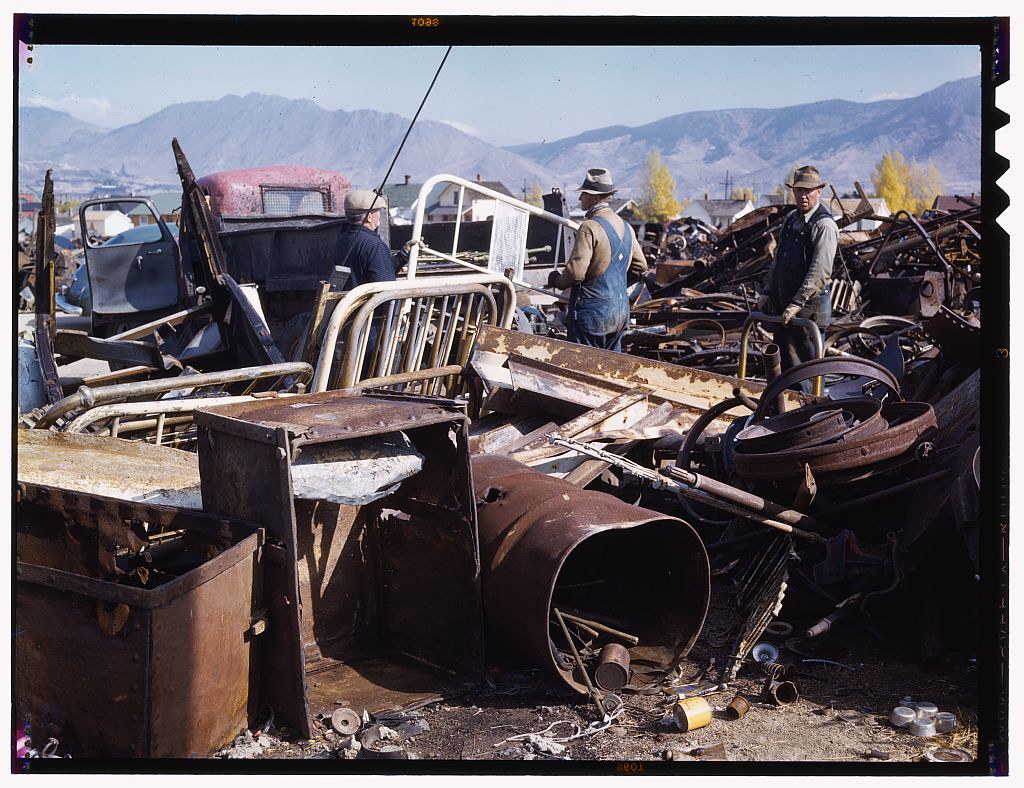 Scrap and salvage depot, Butte, Montana (1942 Oct.)