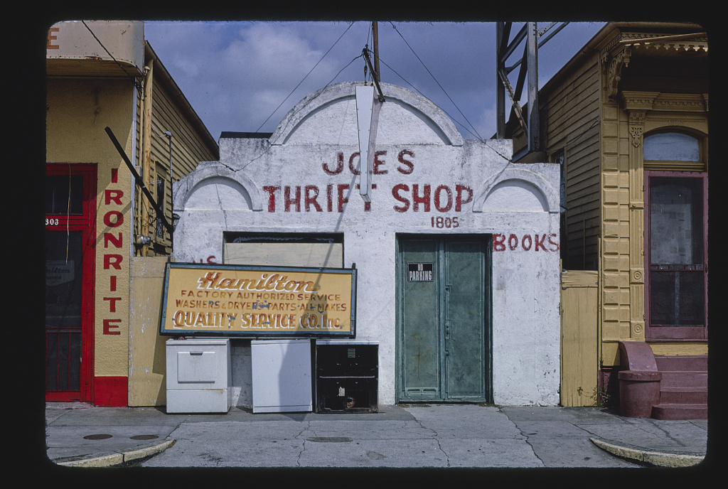 Joe's Thrift Shop, Rampart & Anthony Streets, New Orleans, Louisiana (1982)