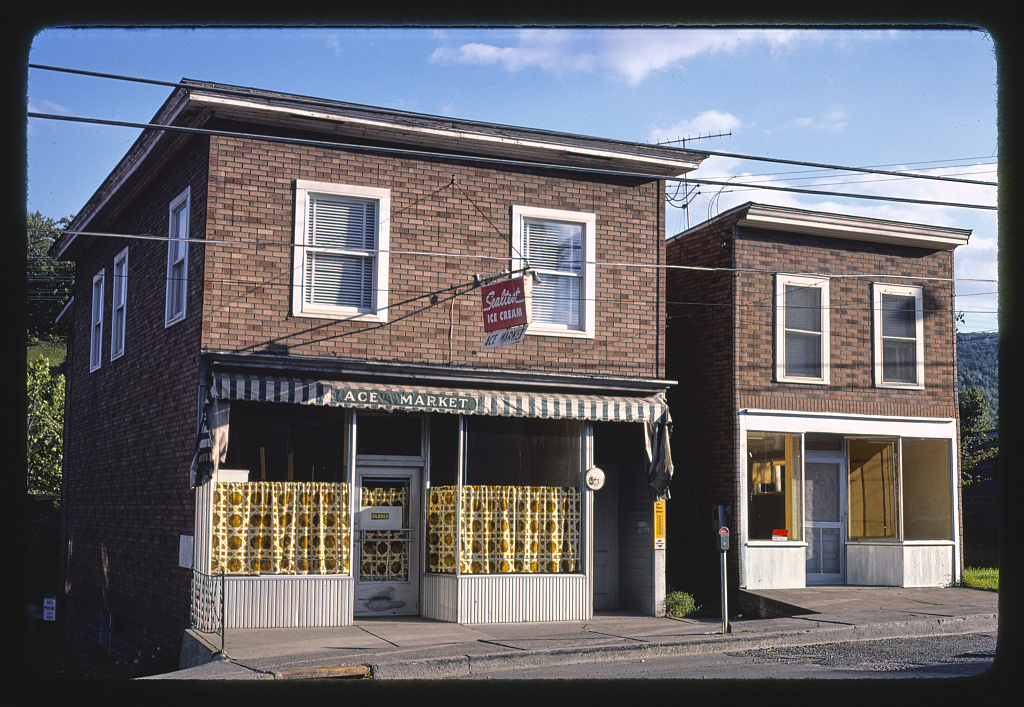 Ace Market, Front Street, Deposit, New York (1977)
